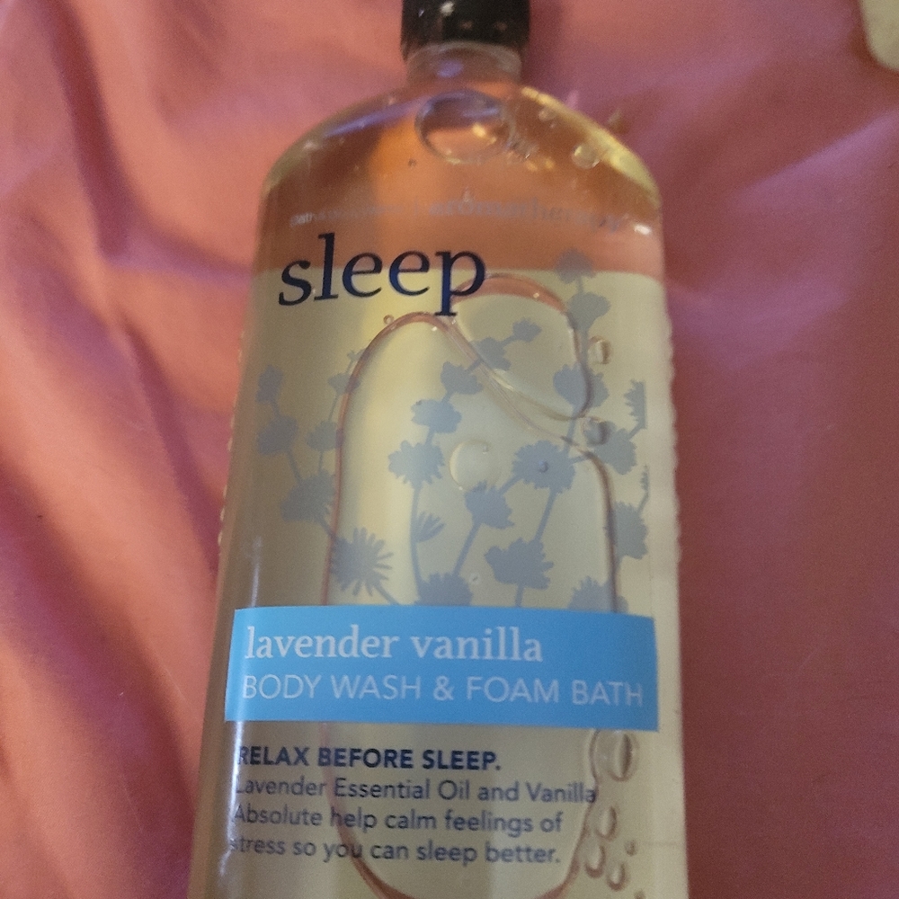 BBW "SLEEP"- LAVENDER VANILLA BODY WAS & FOAM BATH